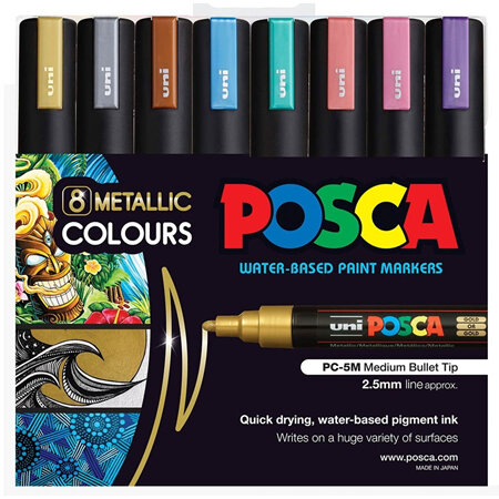 Posca PC-5M - Metallics