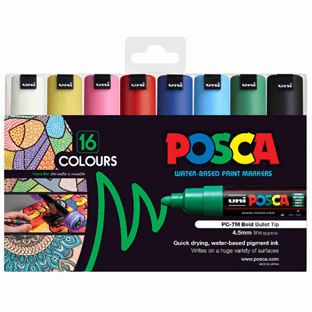 Posca PC-7M - 16 Pack