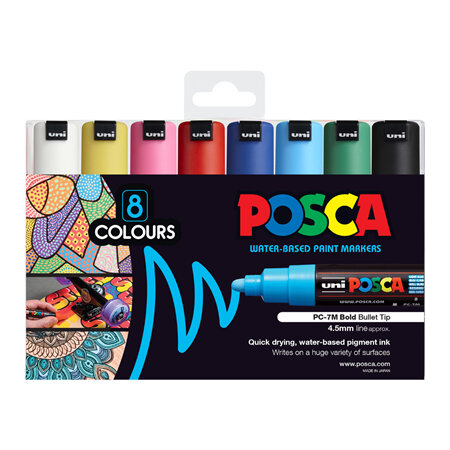 Posca PC-7M - 8 Pack