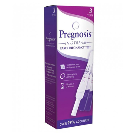 PREGNOSIS EARLY DETECTION INSTREAM PREGNANCY TEST 3 PACK