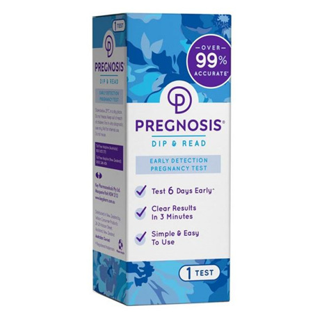 PREGNOSIS EARLY DETECTION INSTREAM PREGNANCY TEST 1 PACK