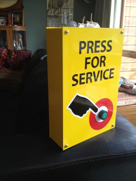 Press for Service Signs