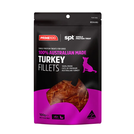 PRIME100 TREAT TURK FILLT 100G