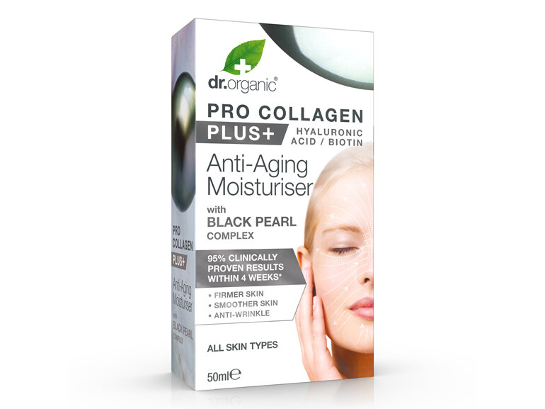 Pro Collagen+ Anti-Aging Moisturiser With Black Pearl Complex 50ml - dr. organic