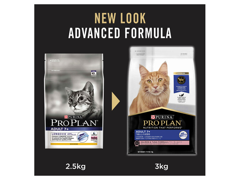 PRO PLAN Adult 7+ Salmon & Tuna Formula Dry Cat Food