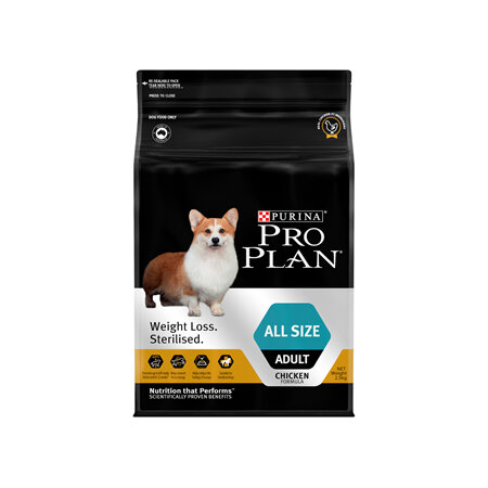 PRO PLAN Adult Weight Loss. Sterilised Chicken Formula Dry Dog Food