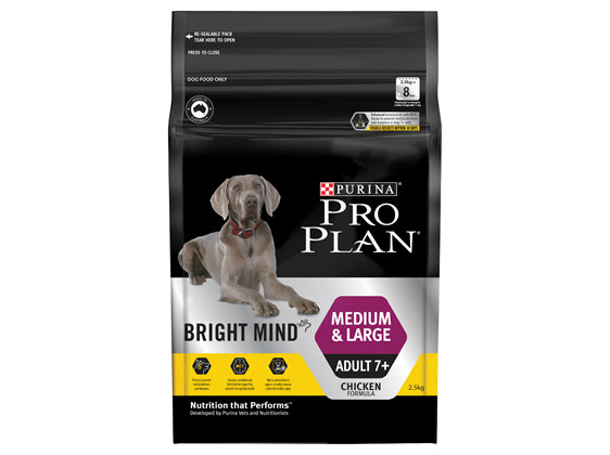 PRO PLAN Bright Mind Adult 7+ Medium & Large