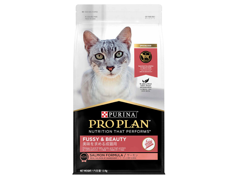 PRO PLAN Fussy & Beauty Salmon Formula Dry Cat Food