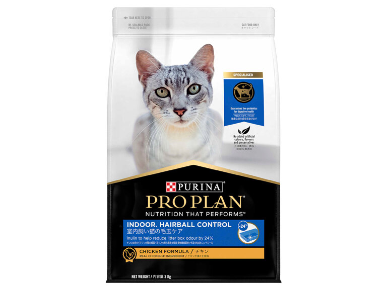 PRO PLAN Indoor Hairball Control Chicken Formula Dry Cat Food