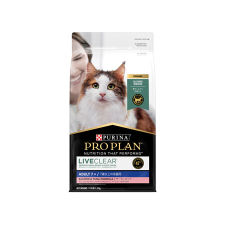 PRO PLAN LIVECLEAR Adult 7+ Salmon & Tuna Formula with Probiotics Dry Cat Food