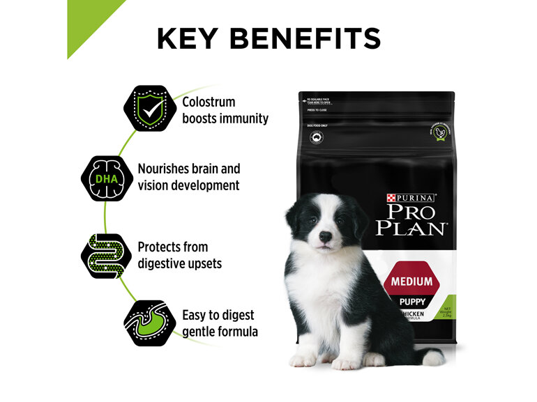 PRO PLAN Puppy Medium Formula with Colostrum Dry Dog Food