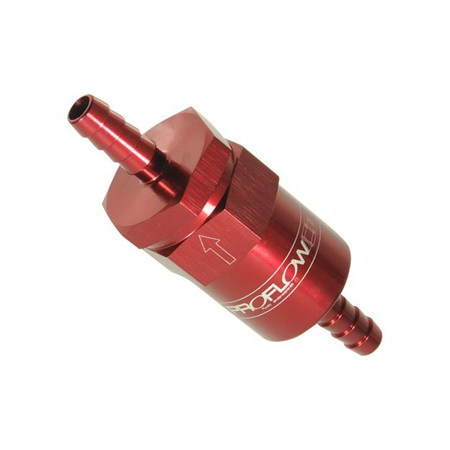 Proflow 3/8" Barb Fuel Filter Red 30 Micron