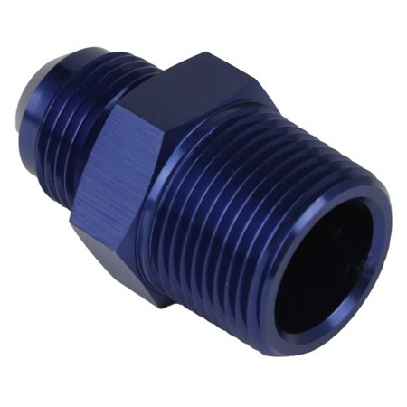 Proflow Adaptor Male -03AN To 1/8in. NPT Straight, Blue