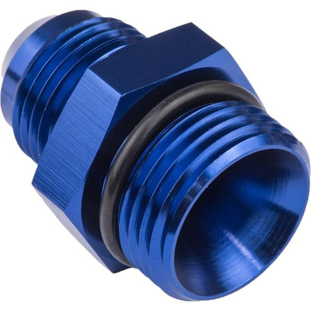 Proflow Fitting Straight Adaptor -10AN To -12AN O-Ring Port, Blue
