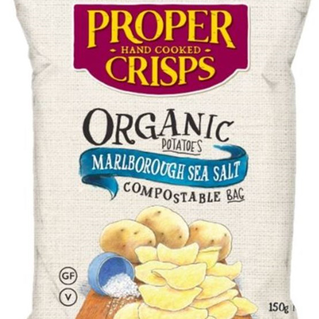 Proper Crisps Organic Marlborough Sea Salt - 150g