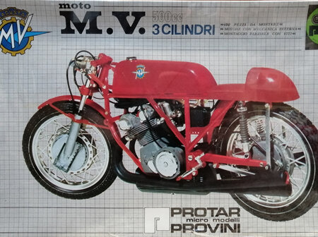 Protar 1/9 Moto M.V. 500cc 3 Cilindri (MOD119)