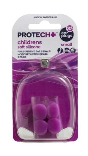 Protech Children's Soft Silicone Ear Plugs 2 Pairs