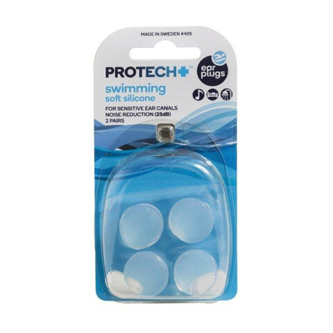 Protech Swimming Soft Silicone Ear Plugs 2 Pairs