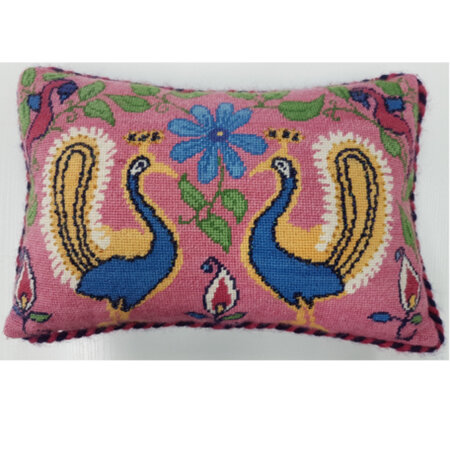 Proud as a Peacock Needlepoint Cushion Kit by Mary Self