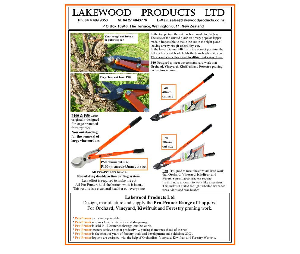 Pruning loppers horiculture