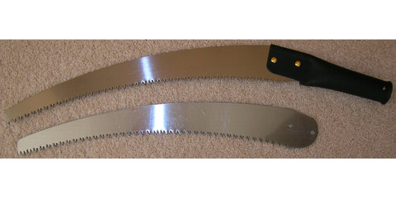 pruning saw, curved pruning saw, hand or pole use