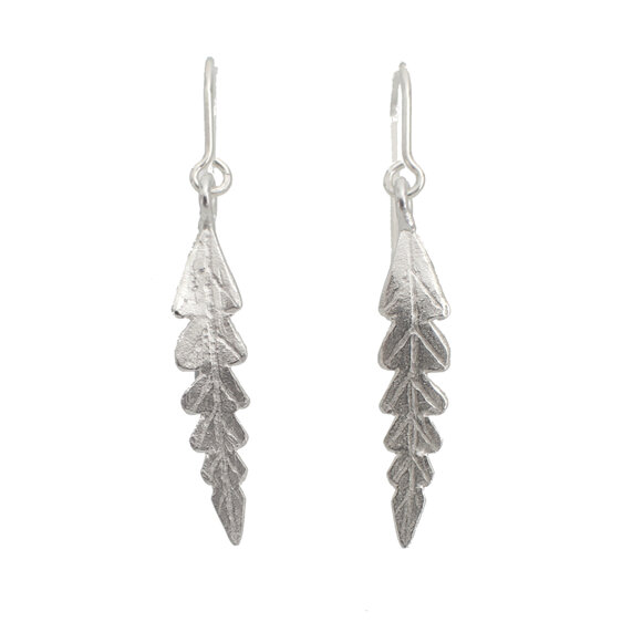 puarangi leaf leaves hibiscus sterling silver earrings lilygriffin nz jewellery