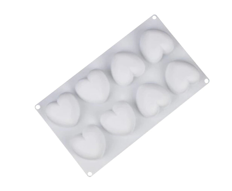 Puffy Hearts - White - 8 inserts