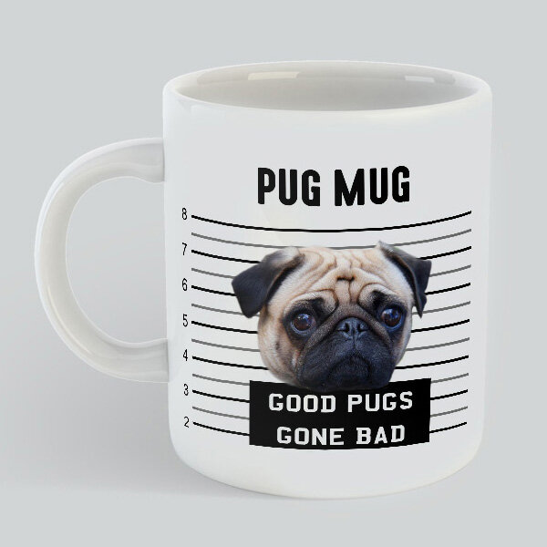 Pug Mug Gift Pug lovers good pugs gone bad
