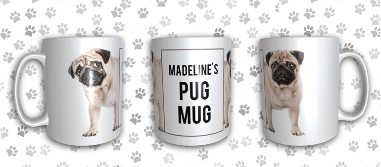 Pug Mug Personalised