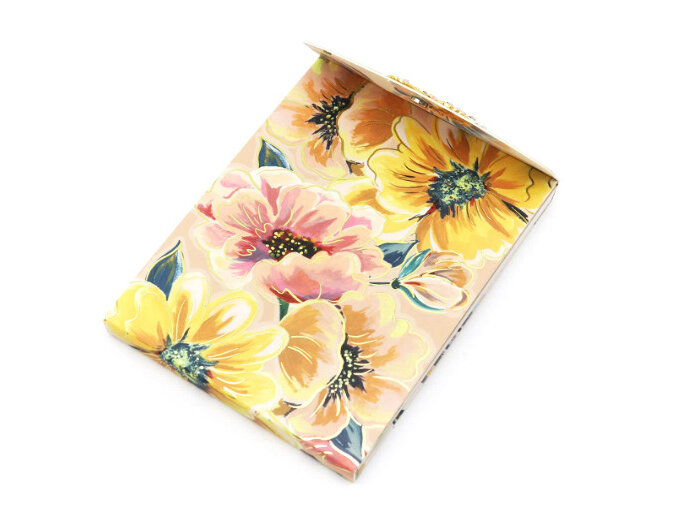 punch studio florette bouquet brooch pocket notepad