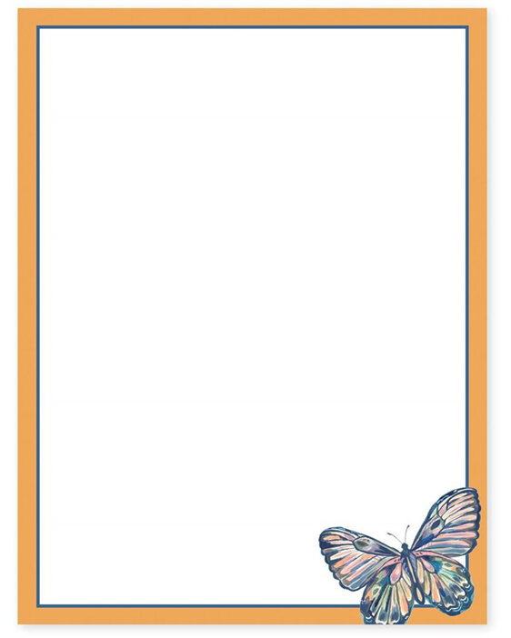 Punch Studio Florette Butterfly Pocket Notepad