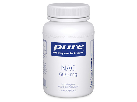 Pure Encapsulations NAC 600mg Capsles 90s - N-Acetyl-l-Cysteine