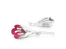 puriri hot pink flower sterling silver native gift nature earring lily griffin