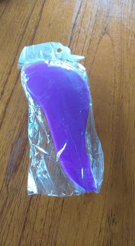 Purple Detangling Hairbrush