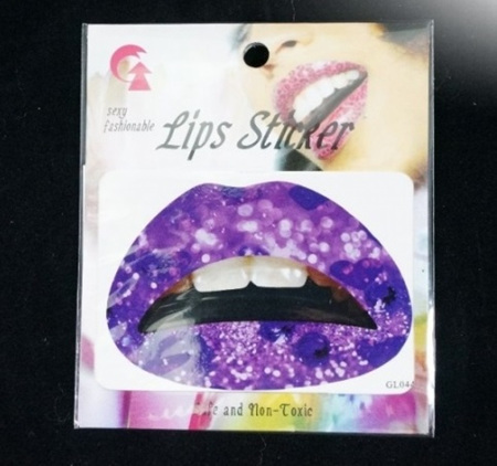 Purple Lip Sticker