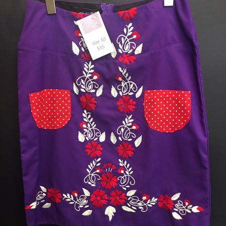 Purple & Red Skirt - Adult Size 10