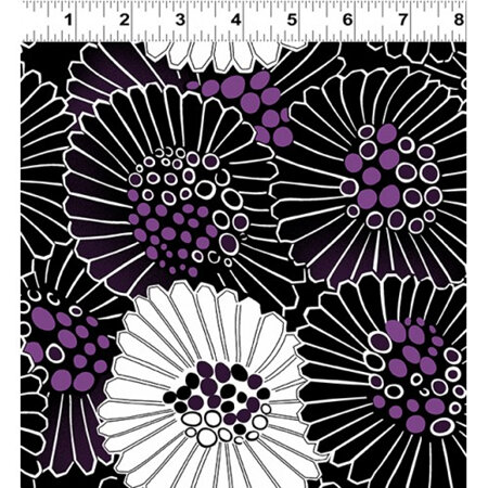 Purple Reign - Floral Black