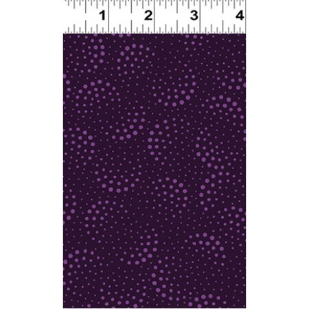 Purple Reign - Half Moon Dots Eggplant on Purple