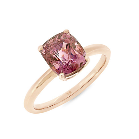 Purple Spinel Solitaire Ring