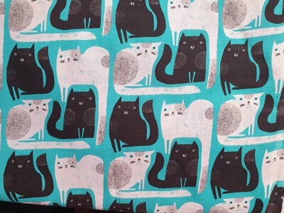 Purr Fect Cats - Fat Cats- Turquoise
