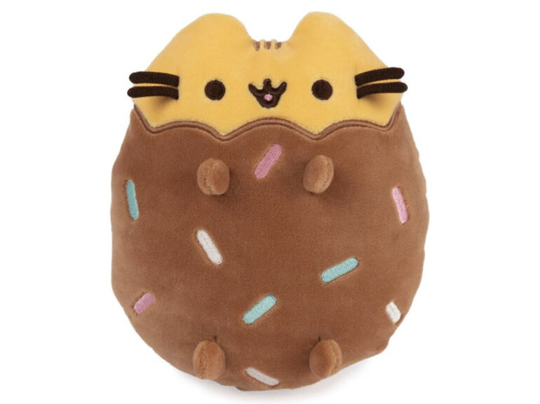 Pusheen Chocolate Dipped Cookie