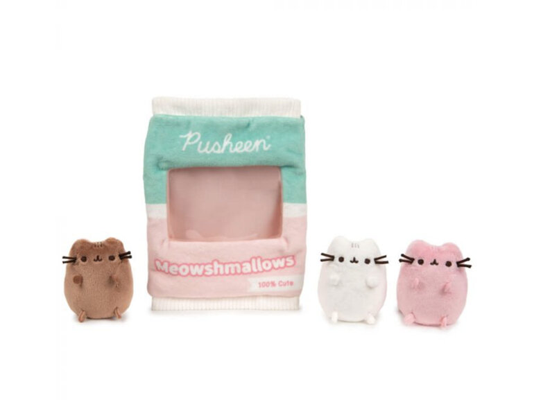 Pusheen Meowshmallows in Plush Bag with 3 Removable Mini Plush