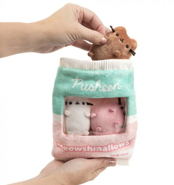 Pusheen Meowshmallows in Plush Bag with 3 Removable Mini Plush