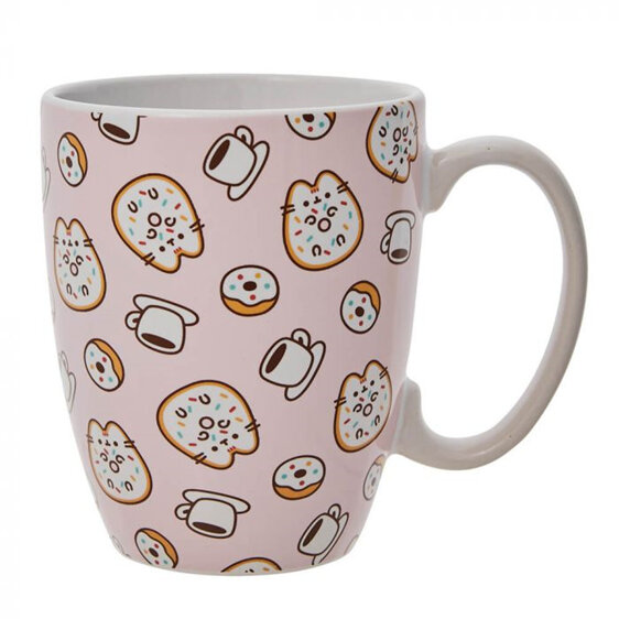Pusheen Pink Donuts & Coffee Mug cat pink