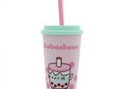 Pusheen Sips: Beaker & Straw cat cup bobba bubble tea