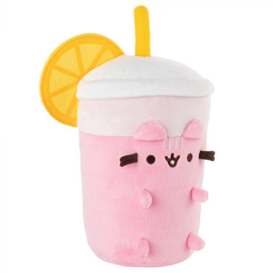 Pusheen Sips Pink Lemonade Plush 30cm soft toy kids cat