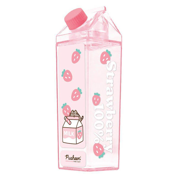 Pusheen Sips Strawberry Drink Carton Bottle