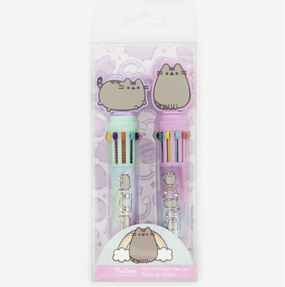 Pusheen the Cat Mini 10 Colour Pen Set of 2