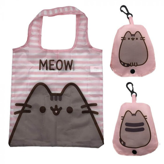 Pusheen The Cat Reusable Shopping Bag Pink Meow
