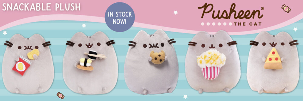 Pusheen the Cat Snackable Plush Chips Sushi Cookie Popcorn Pizza
